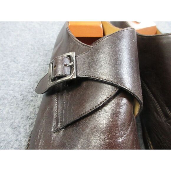 Beckett Simonon Leonard Monkstrap Mens Size 11 Brown Leather Dress Shoes - Picture 6 of 13